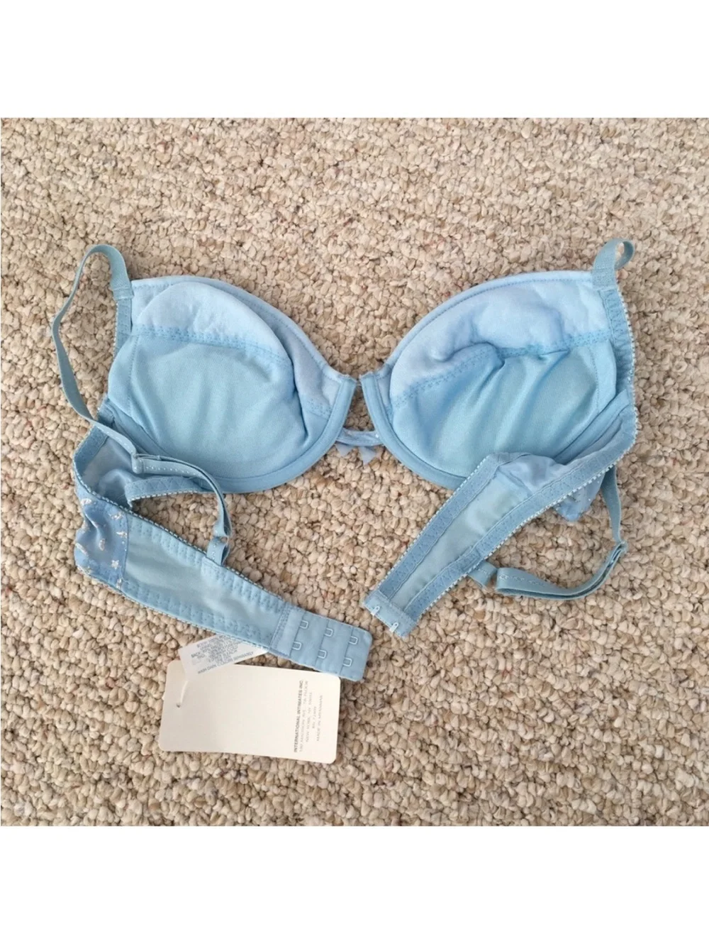 NWT Rene Rofe Light Blue Moon & Star Underwire Bra - Picture 6 of 6
